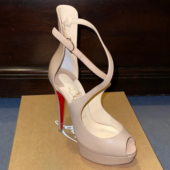 (SOLD) CHRISTIAN LOUBOUTIN PLATFORM PUMPS - Picture 2 of 5